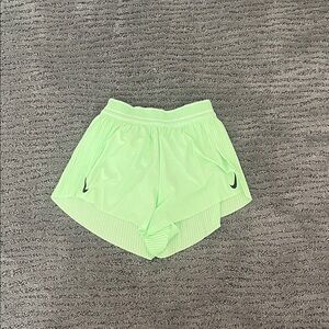 Nike Women's Lime Green Athletic Shorts